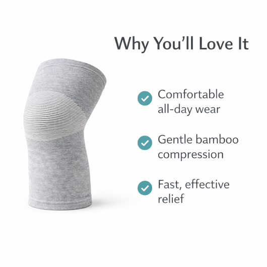 Premium Bamboo Knee Sleeve (Single)