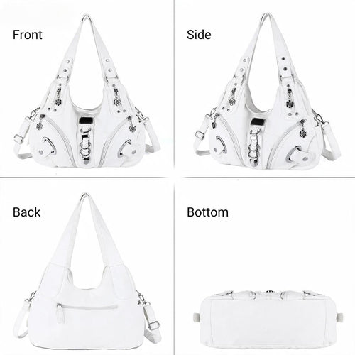 Vintage Studded Hobo Bag